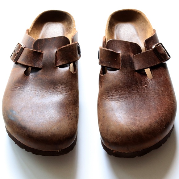 Birkenstock Shoes - Size 38 BIRKENSTOCK Leather Boston Clogs